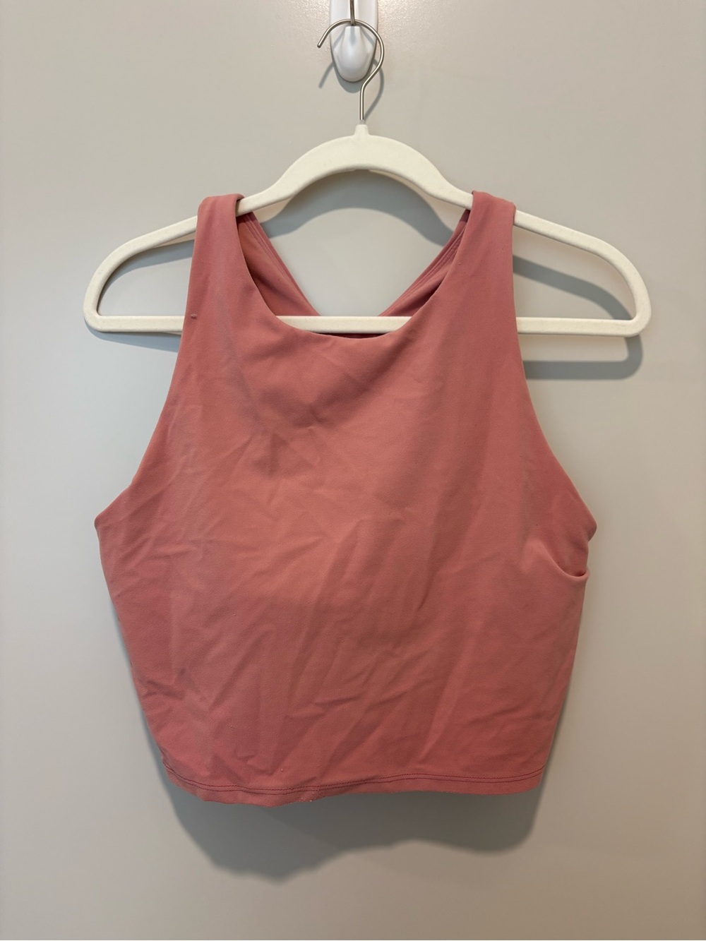 Athleta Women's Mauve High-Neck Cropped Tank Top